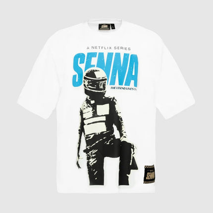 Senna Mens Netflix Legend Lives On Oversize Tee