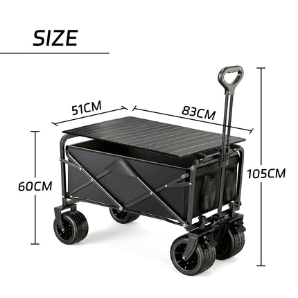 Foldable Camping Wagon with Table