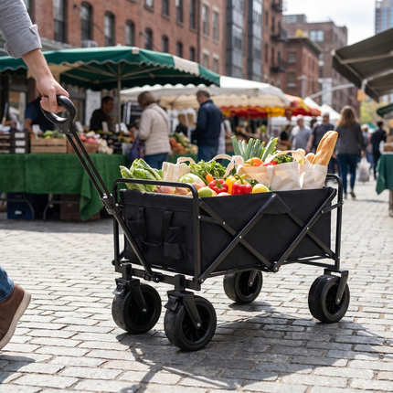Foldable Camping Wagon with Table